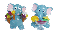  Die Funny Fanten im Cluburlaub. Coole Elefanten Figuren die alle Handbemalt sind aus dem Ü-Ei von Ferrero