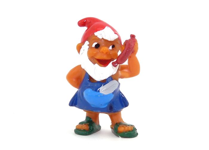 Testfigur von Gustl Grillmeister mit Senf und anderer Bemalung (Ü-Ei Rarität)