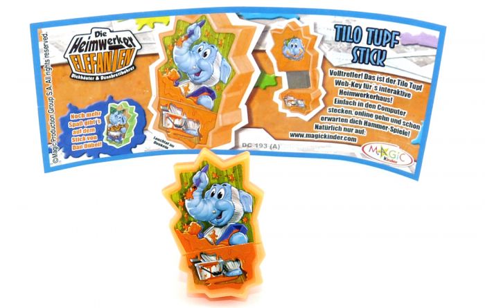 STICK von TILO TUPF mit Beipackzettel (Die Heimwerker Elefanten)