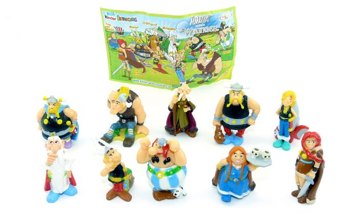 Komplettsatz Asterix und die Wikinger Üei Figuren alle BPZ 