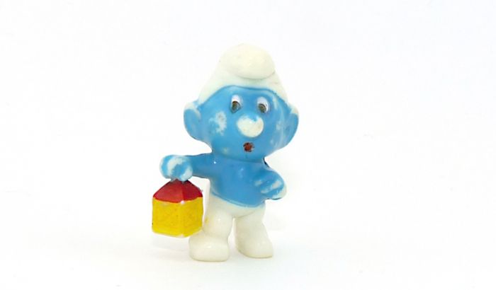 Hellblauen Nachwächterschlumpf (Ü-Ei Farbvariante)