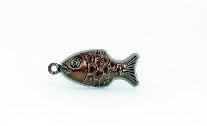 Fisch als Backform 70er - 80er Jahre, Eisen brüniert (Metall)