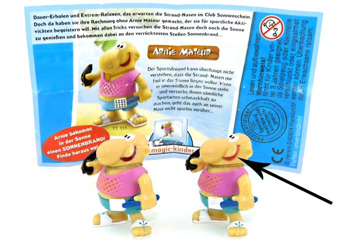 Arnie Mateur mit rosa Mundbemalung "Farbvariante" (Die Strandnasen)