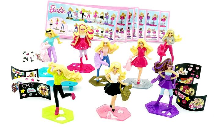 Figurensatz von Barbie 2016 mit Zubehör und allem Beipackzetteln