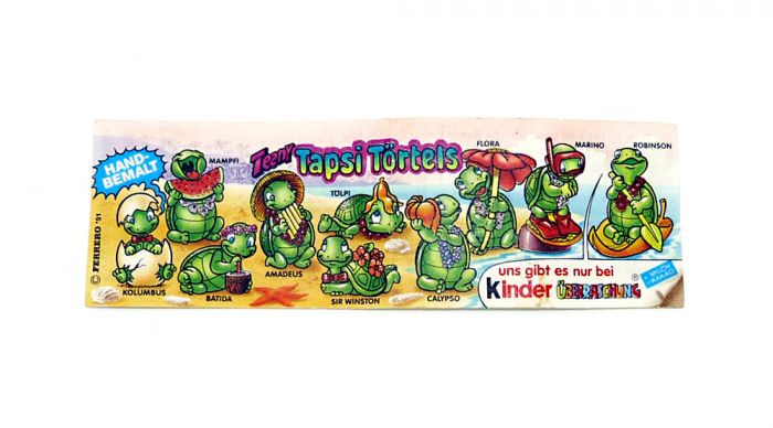 Beipackzettel aus der Serie "Teeny Tapsi Törtels"