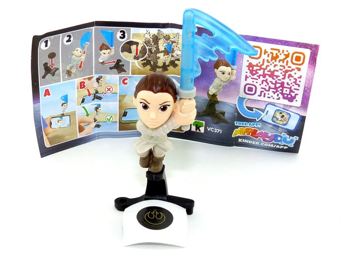 Rey Skywalker von Star Wars 2025 mit Beipackzettel und Aufkleber (Kennung VC371)