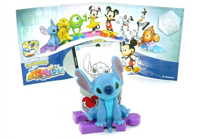 100 Jahre Wald Disney Figur STITCH + Beipackzettel. Kennung VT327 (100 Years of Wonder)