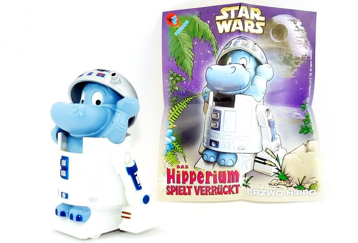 R2 D2 Robotter Erzwo Hippo aus dem Maxi Ei mit Beipackzettel (Star Wars)
