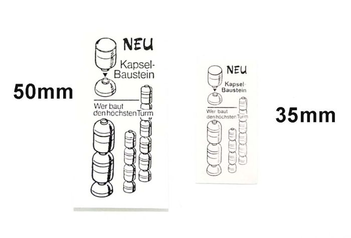 Bauanleitung vom Kapsel - Baustein. Wer baut den höchsten Turm