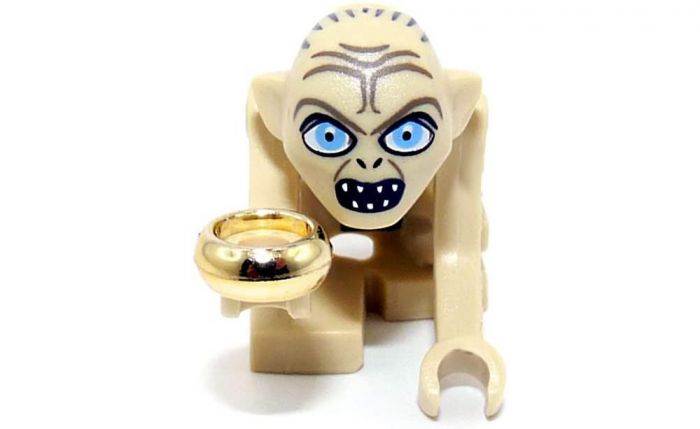 Gollum mit Ring aus dem Set 9470. Gollum als LEGO Lego Minifigur von Herr der Ringe 
