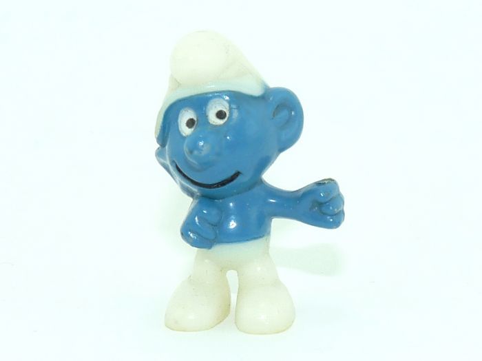 Eitelkeitsschlumpf als Erdbeerschlumpf. Guter Zustand (Ü-Ei Rarität)