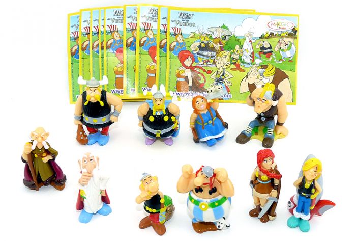 Asterix und die Wikinger als Europa Satz mit 10 neutralen Beipackzetteln