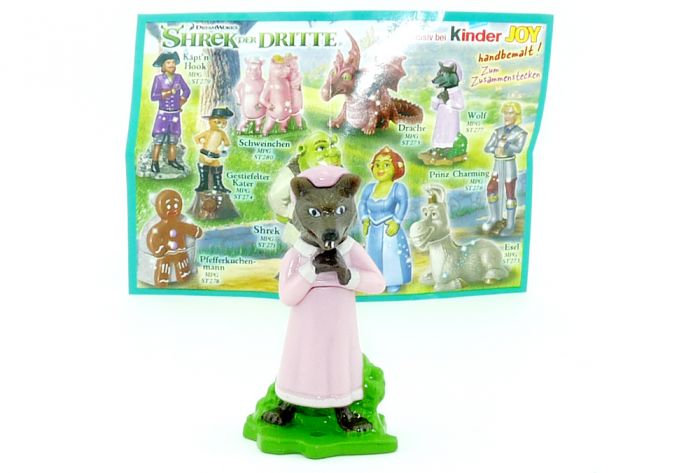 Wolf mit Beipackzettel (Shrek der Dritte)