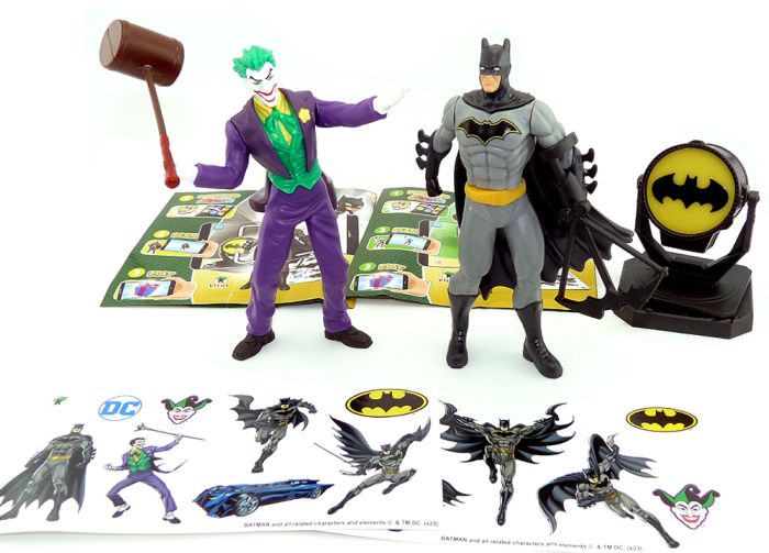 XXL Maxi Ei Set von Batman und Jocker aus dem Jahr 2023 Xmas Enrichment + Zubehör komplett