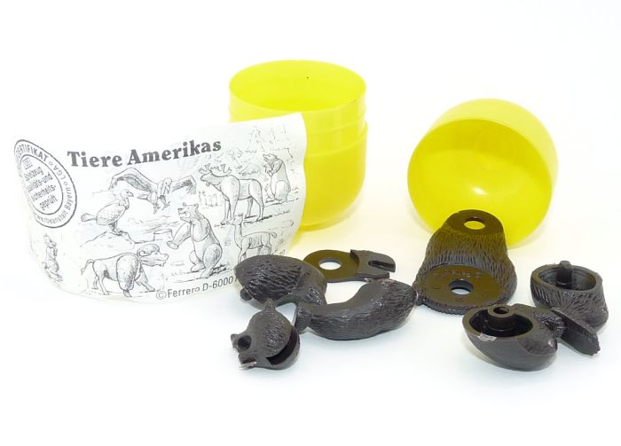 Bär 660280 noch nicht zusammengebaut in Kapsel mit Zettel (Tiere Amerikas)