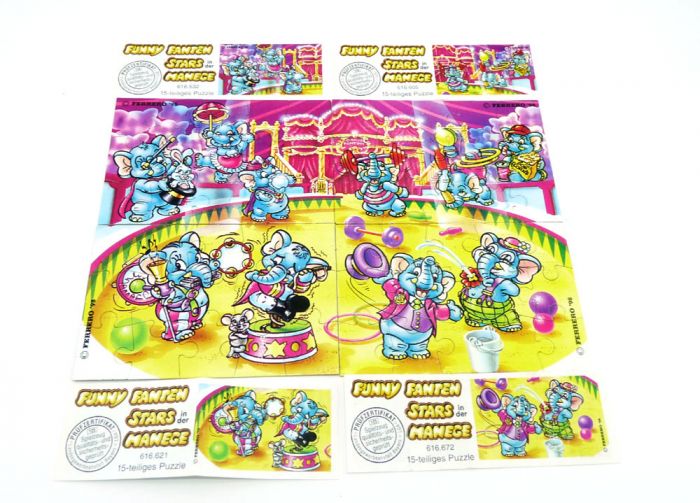 Fanny Fanten Manege, alle 4 Puzzleecken und BPZ (Superpuzzle)