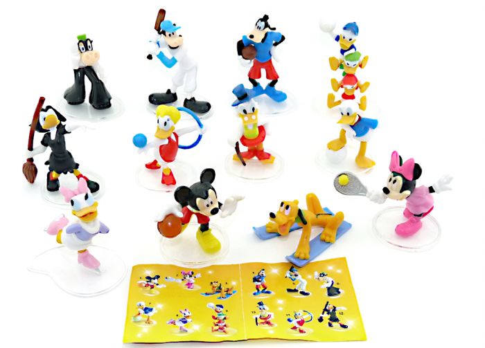 Conad Sport mit Beipackzettel von Walt Disney. 12 schöne Figuren mit Tritt