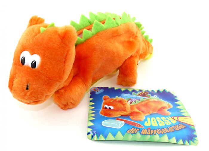 Jessy der Mäppchendrache (Griffelmappe) mit Zettel