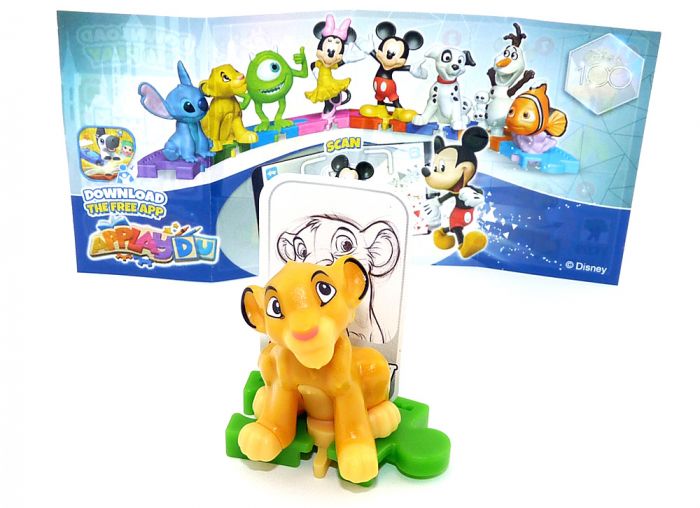 100 Jahre Wald Disney Figur SIMBA + Beipackzettel. Kennung VT329 (100 Years of Wonder)