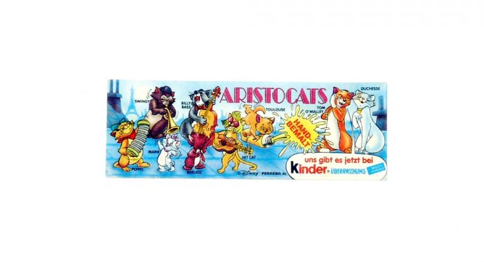 Beipackzettel von den Walt Disney Aristocats (Beipackzettel der Serie)
