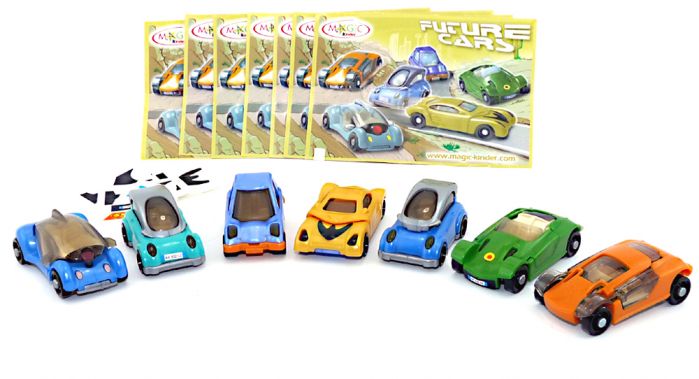 Future Cars von 2006. Komplett mit allen 7 Beipackzetteln und Aufklebern