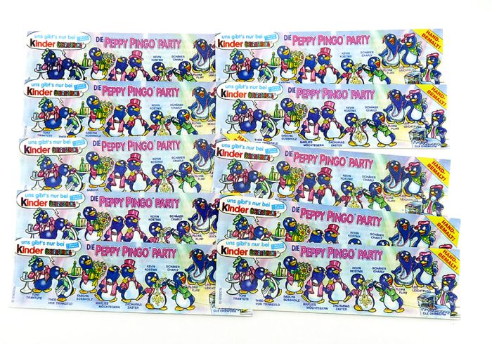 10x Beipackzettel von der Serie DIE PEPPY PINGO PARTY