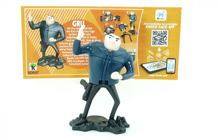 GRU Figur (SD697) mit Beipackzettel von den Minions 3 