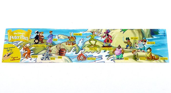 Beipackzettel von Wald Disneys Peter Pan [Firma Rübezahl und Koch]