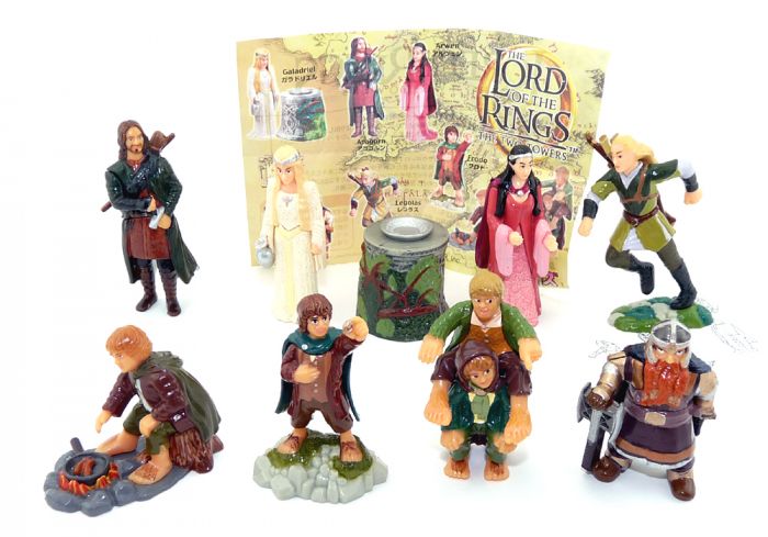 The Lord of the Rings THE TWO TOWERS Figurensatz mit 1 Beipackzettel
