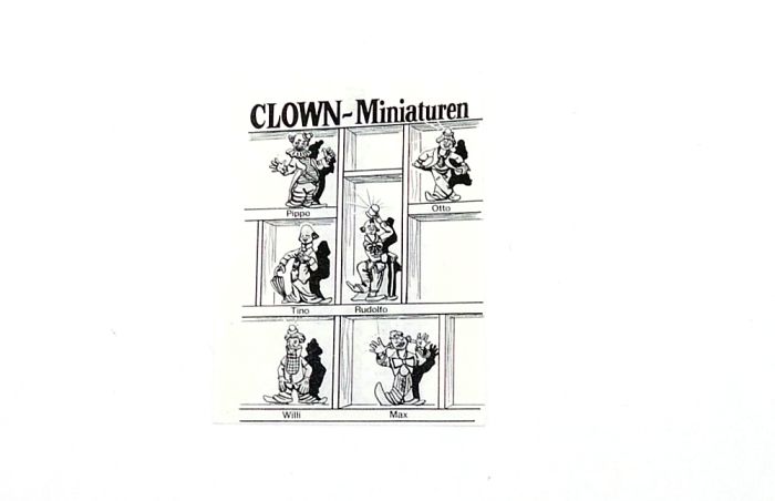 Beipackzettel von  Clown Miniaturen