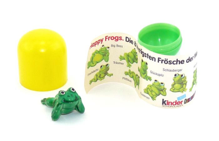 Pfiffikus noch im Ei mit Beipackzettel (Happy Frogs)