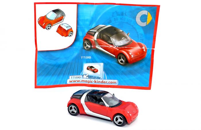 Smart Roadster Coupé in rot 2006 mit Beipackzettel TT090