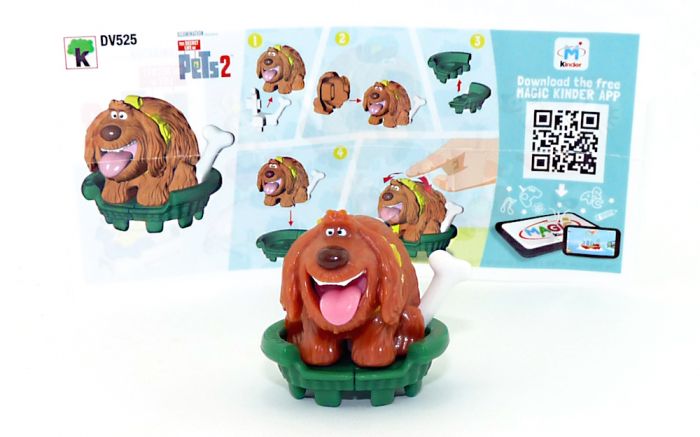 DUKE Figur von Pets 2 mit Beipackzettel (DV525) 