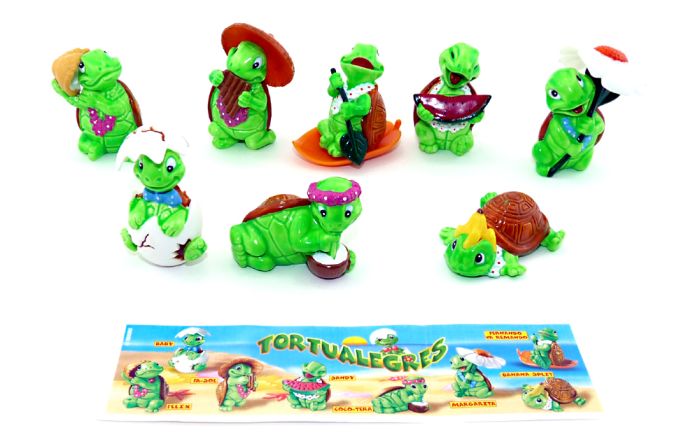Satz Tortualegres Figuren von 2003 mit einem Beipackzettel (Sätze Europa)