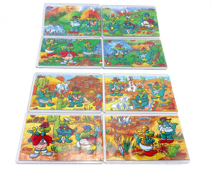 Schwind Drachen Abenteuerland Superpuzzle alle 8 mit Beipackzetteln (Czapp)