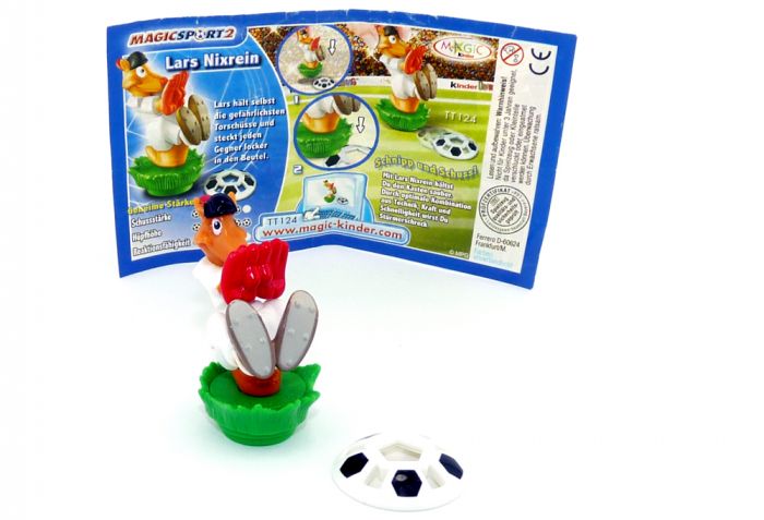 Lars Nixrein, mit Ball und deutschen Beipackzettel (Magic Sport 2)