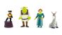 4 Shrek Figuren aus Gummi.  Fiona, Esel, Shrek und der Gestiefelte Kater [Firma blend-a-med]