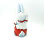 Persönliches Mitarbeiter Geschenk von Ferrero. Osterhase aus Gips personalisiert.