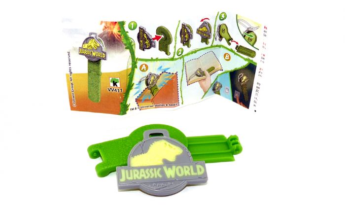 Jurassic World Spielzeug 2021 Kinder Joy. Bookmark mit Beipackzettel VV411