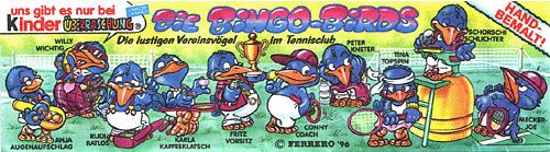 Bingo Birds   1996 Satz mit 10 BPZ 