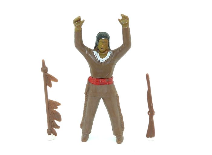 Indianer mit Lanze und Gewehr aus der Serie Indianer mit Waffen von 1981