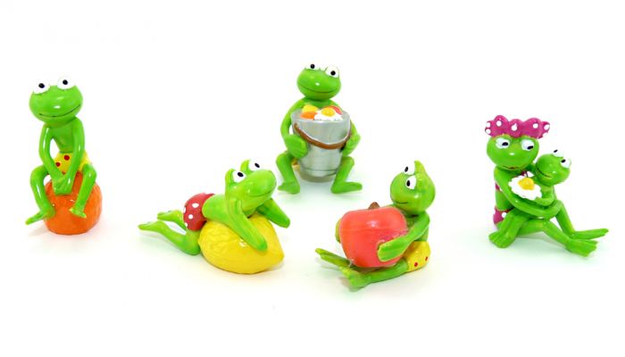 Komplettset ERDAL REX FRÖSCHE mit 5 Figuren Motto Erntedankfest