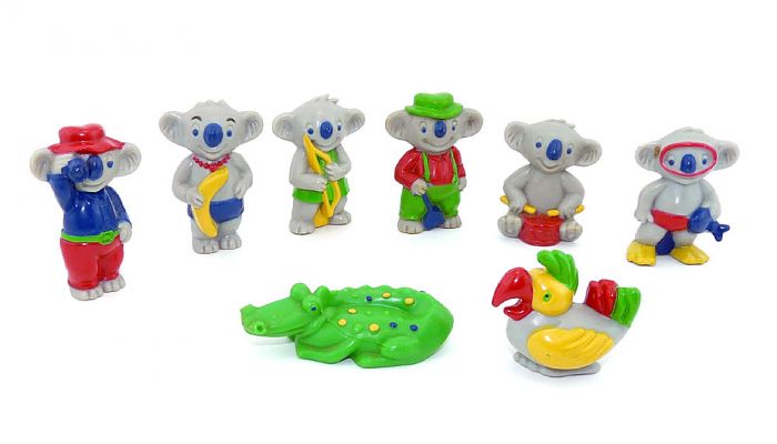 8 Koala Figuren von der Firma Schöller aus dem Jahr 1996