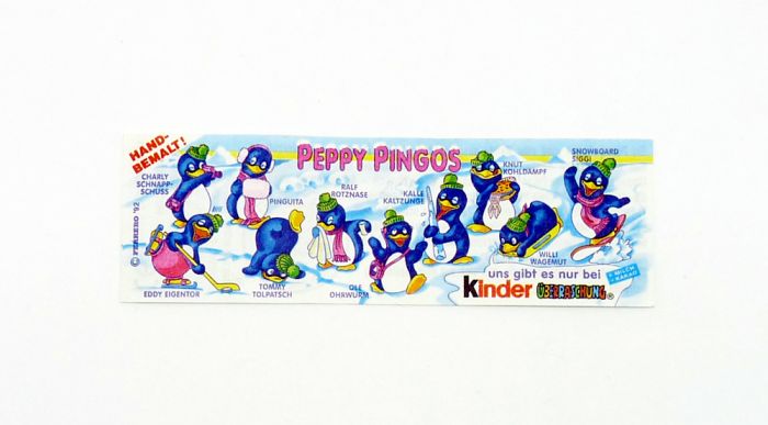 Peppy Pingos Beipackzettel von 1992