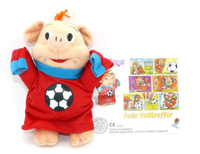 Felix Volltreffer von den Pinky Piggys aus dem Maxi Ei (Plüschfigur)