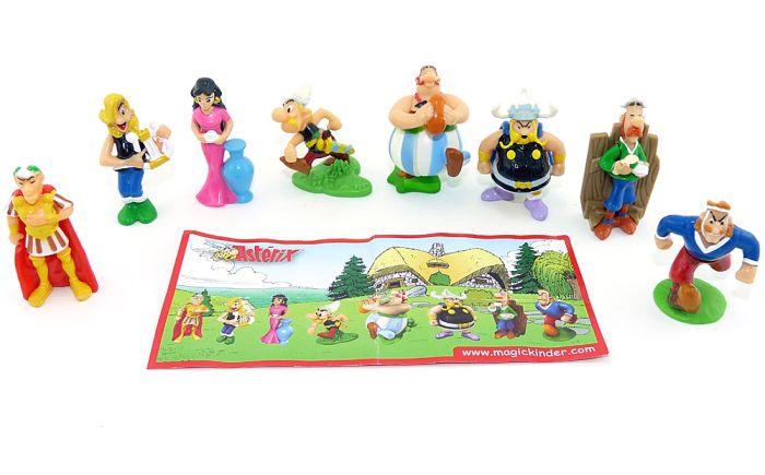 Asterix Satz aus dem Jahr 2012. Rausgekommen in Frankreich mit einem Beipackzettel