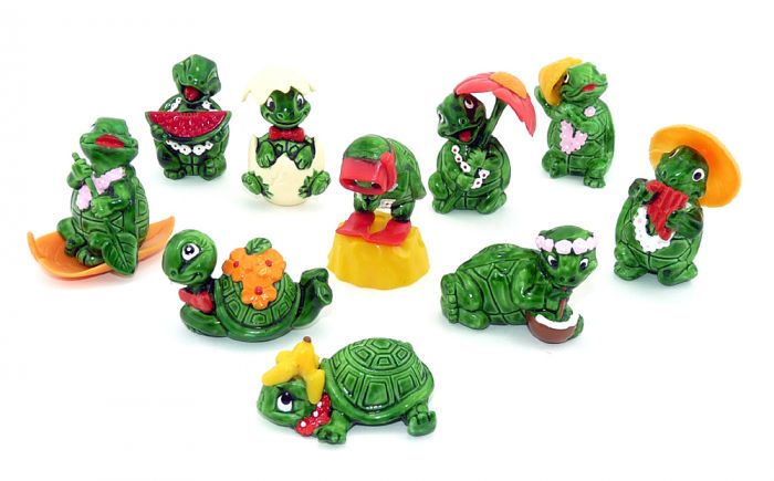 Satz LAS Juguetugas, alle 10 Figuren der Serie (Sätze Ausland)