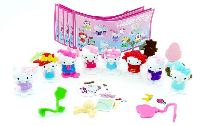 Hello Kitty aus Russland mit Farbvarianten mit allen Beipackzetteln
