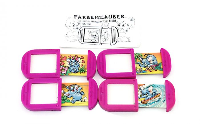 Satz Schiebebilder "Farbenzauber" vom Funny Fanten im Cluburlaub mit einem BPZ