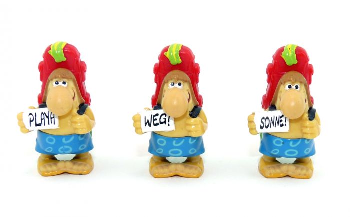 Alle 3 Ari Widertschi Figuren, PLAYA - WEG! - Sonne! aus der Serie "Die Strandnasen"